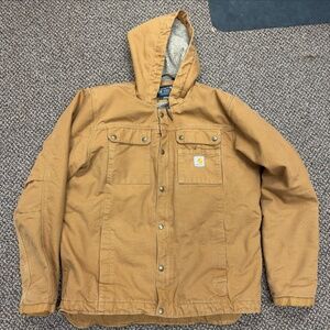 Carhartt Utility Jacket sherpa lined, LARGE TALL Bartlett (Carhartt brown